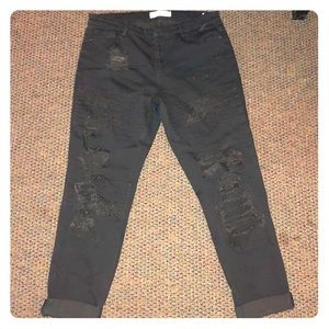 New Black Ripped Boyfriend Jeans from Dittos!